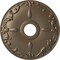Ekena Millwork Kent Ceiling Medallion (Fits Canopies up to 5"), Hnd-Painted Warm Silver, 18"OD x 3 1/2"ID x 1 1/4"P CM18KEWSS - alternate 1